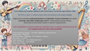Paramos mokyklai skelbimas