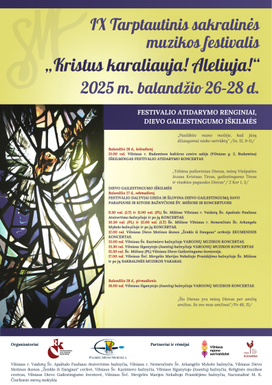 IX Tarptautinis sakralinės muzikos festivalis ,,Kristus karaliauja! Aleliuja!“