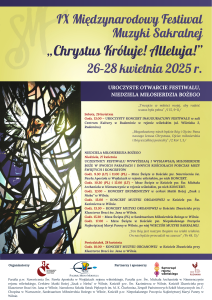 IX Tarptautinis sakralinės muzikos festivalis Kristus karaliauja! Aleliuja!(koreguota)PL